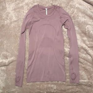moshy pink swiftly tech long sleeve shirt